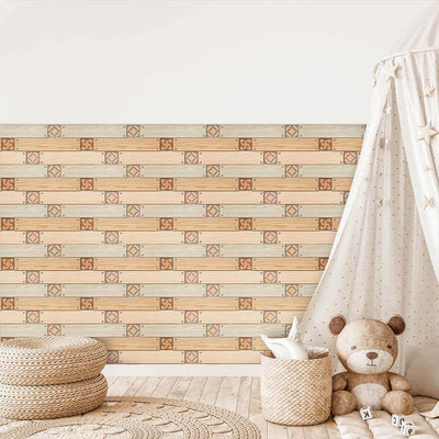 How to Make a Affordable Shiplap Wall? 3D Wood Peel and Stick Shiplap Tiles