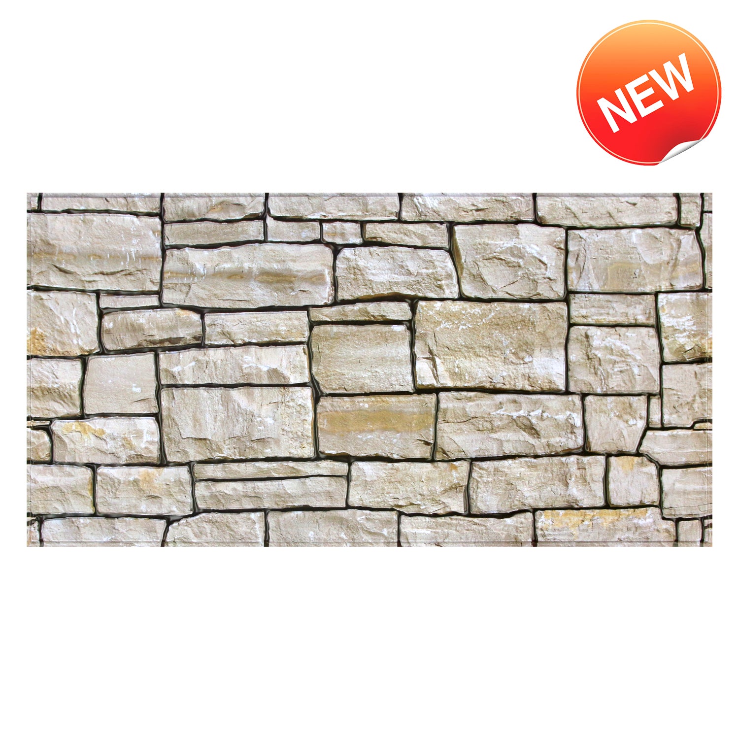 3D Stacked Stone Wall Panels Peel and Stick -Large Size – Commomy