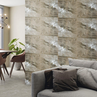 Brown Marble  Peel and Stick Wall Tile - Commomy
