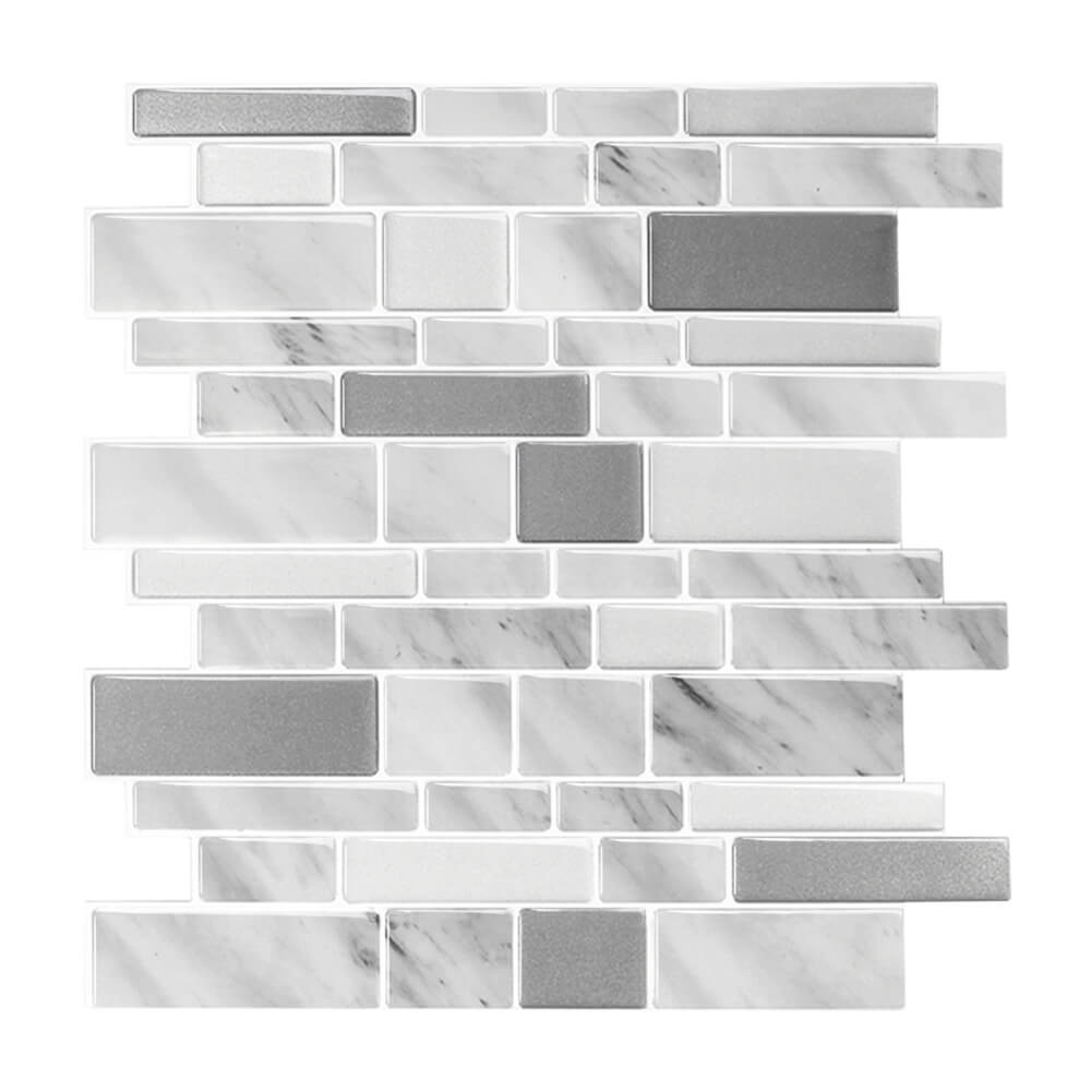 Gray and white peel sales and stick tile