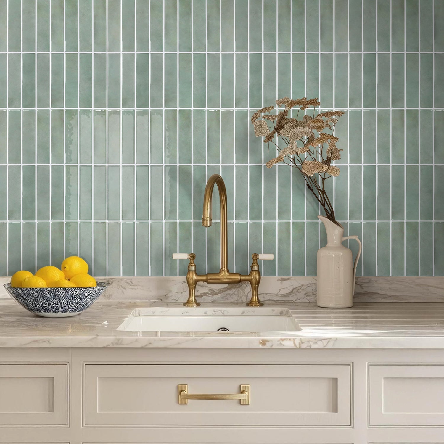 How to Install a Floor-to-Ceiling Backsplash Without Crooked Lines ...
