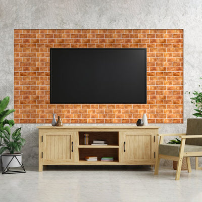Ideas de pared de TV de bricolaje elegantes y prácticas con azulejos de pared 3D inteligentes