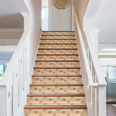Peel and Stick Stair Risers Create a Welcoming Entryway for Your Home
