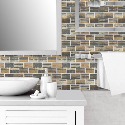 Easy and Affordable Bathroom Backsplash with Low Budget, But Nice and Durable!
