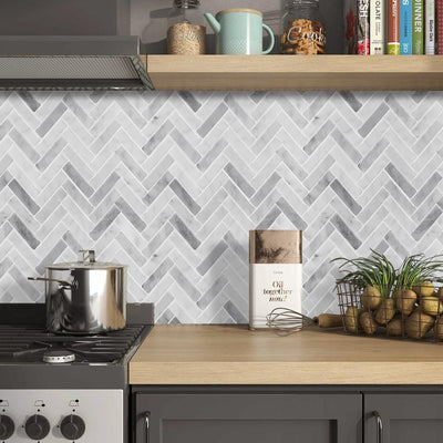 Herringbone Backsplash Tiles Give the Best Stylish Touch To Your Kitchen and Bathroom in Minutes
