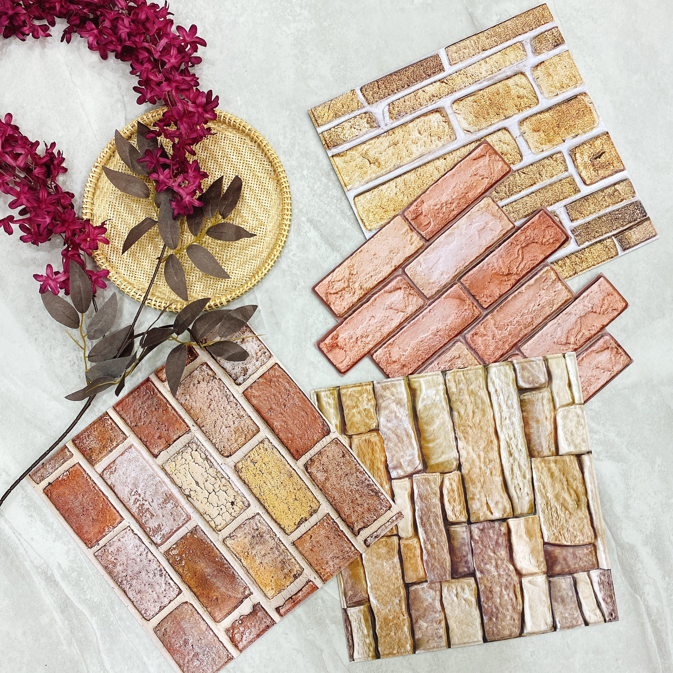 Fake Tiles What Can I Use for a Faux Brick Wall? DIY Faux Brick Wall Tiles is the ...