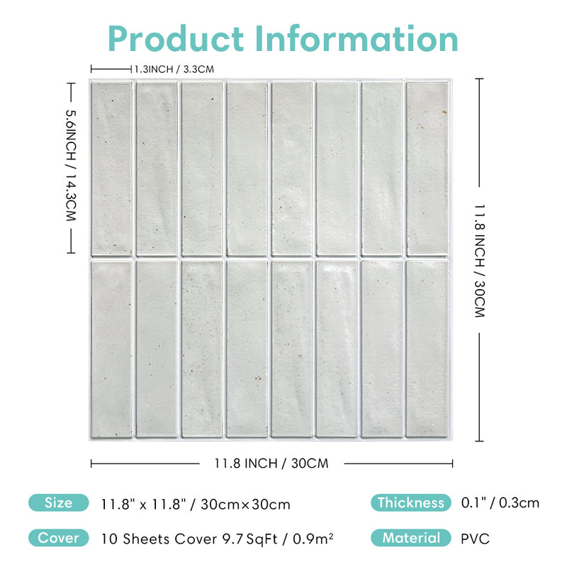 3D Peel and Stick Wall Tile Sample (1 Sheet)