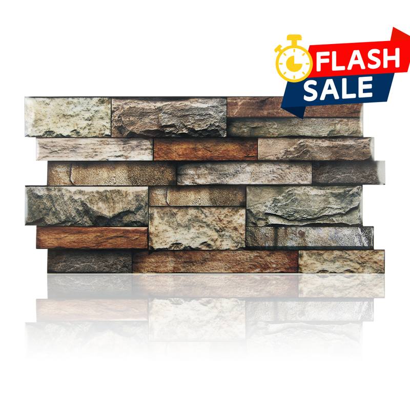 Retro Brick Stone Peel and Stick Tile Stickers