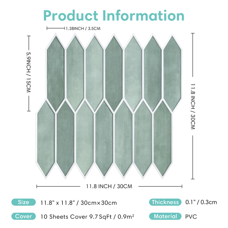 3D Peel and Stick Wall Tile Sample (1 Sheet)