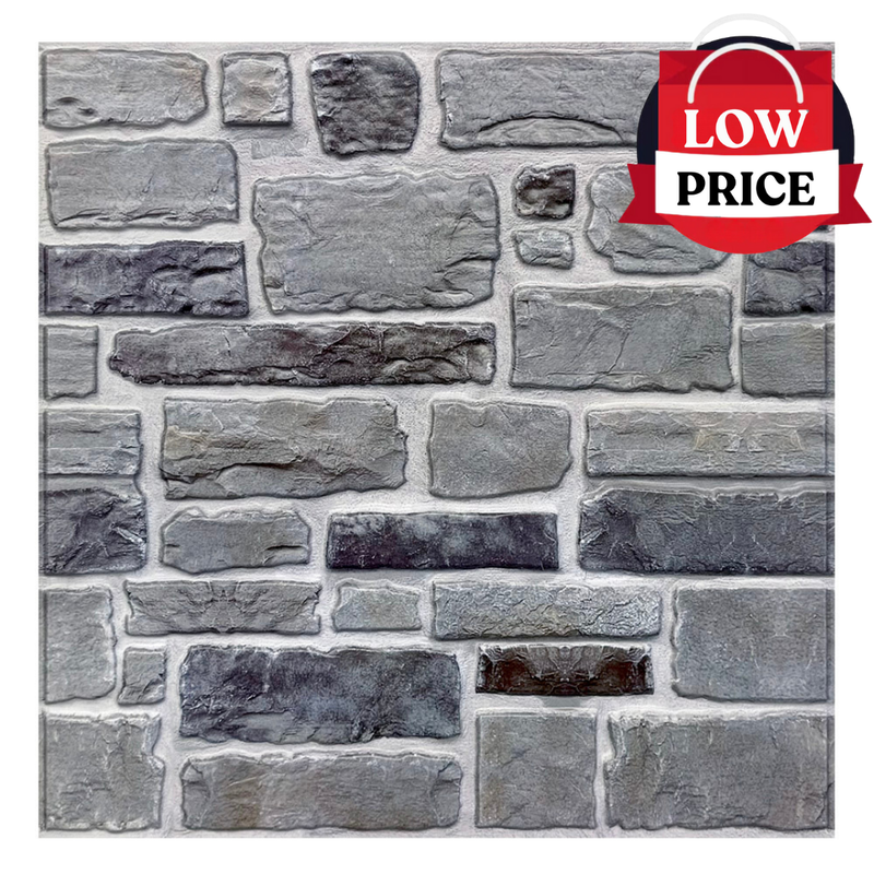 3D Ocean Mist Stone Peel and Stick Wall Tile