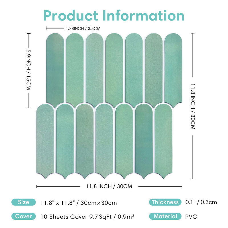 3D Peel and Stick Wall Tile Sample (1 Sheet)