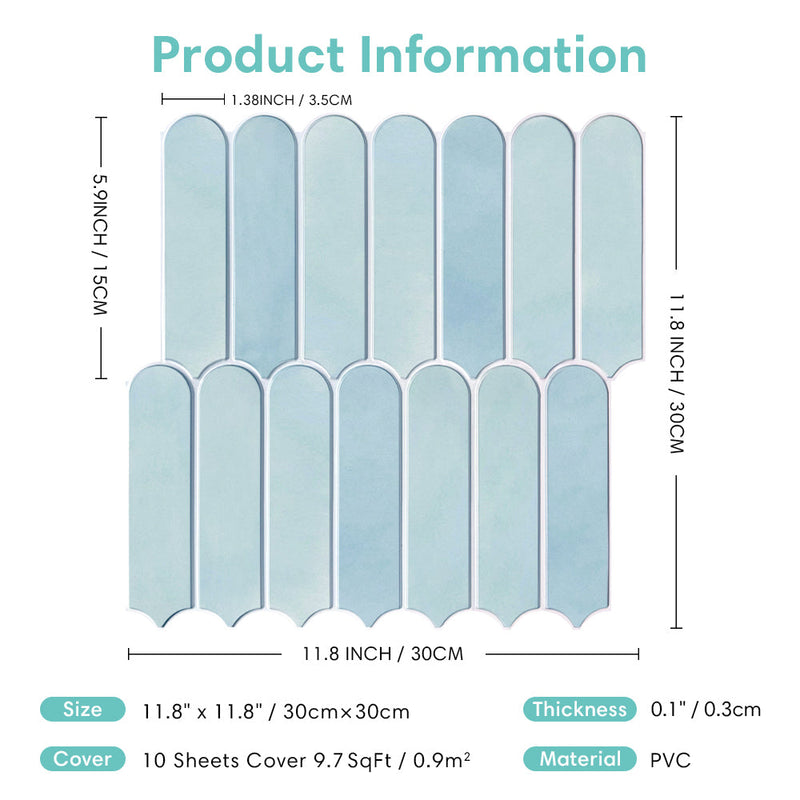 3D Peel and Stick Wall Tile Sample (1 Sheet)