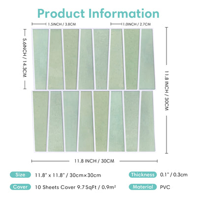 3D Peel and Stick Wall Tile Sample (1 Sheet)