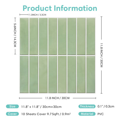 3D Peel and Stick Wall Tile Sample (1 Sheet)