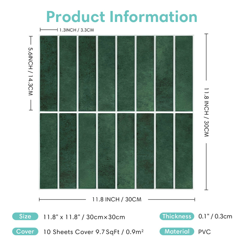 Muestra de azulejo de pared 3D Peel and Stick (1 hoja)