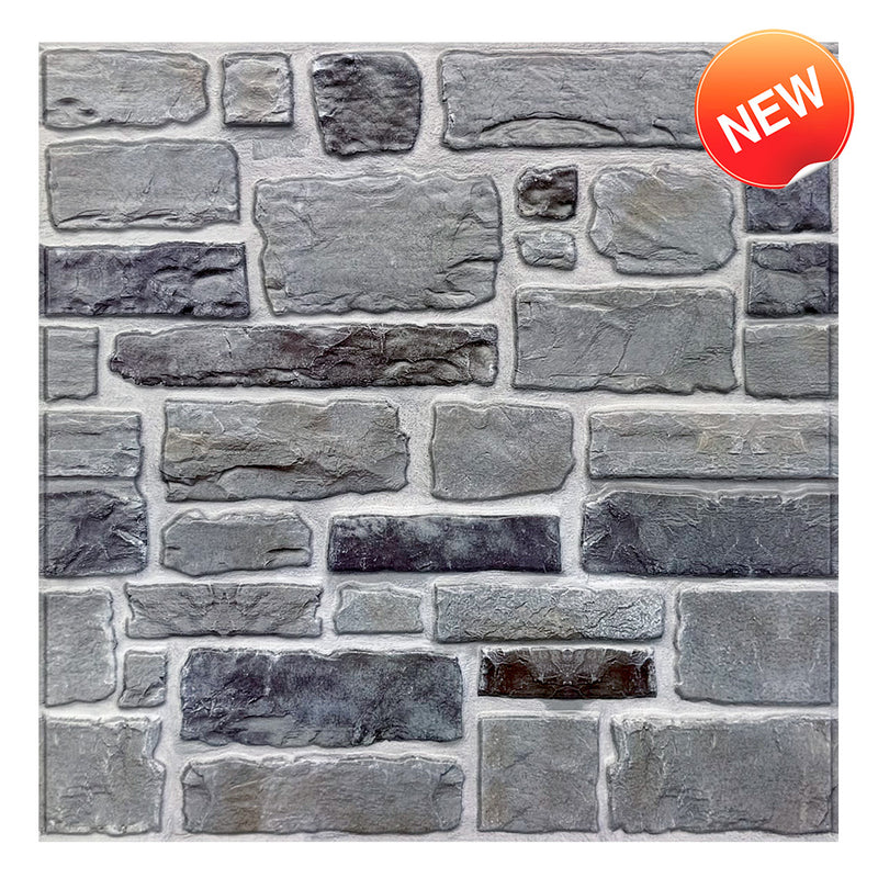 3D Ocean Mist Stone Peel and Stick Wall Tile