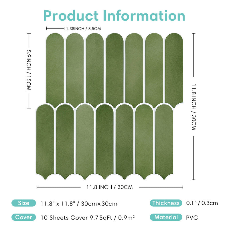 3D Peel and Stick Wall Tile Sample (1 Sheet)