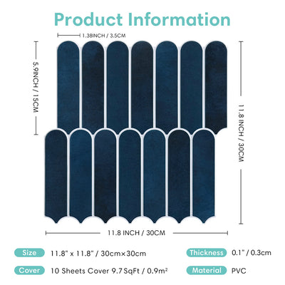 3D Peel and Stick Wall Tile Sample (1 Sheet)