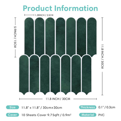 3D Peel and Stick Wall Tile Sample (1 Sheet)