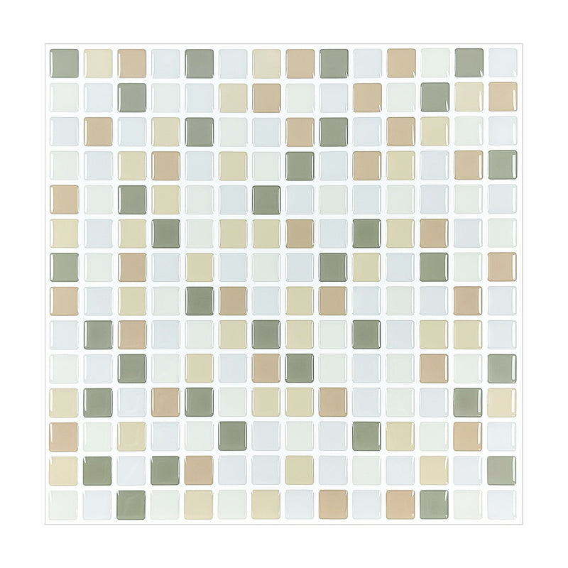 Vintage Square Mosaic Peel and Stick Tile Backsplash