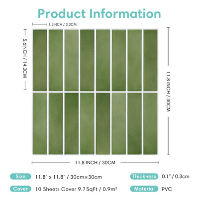 3D Peel and Stick Wall Tile Sample (1 Sheet)