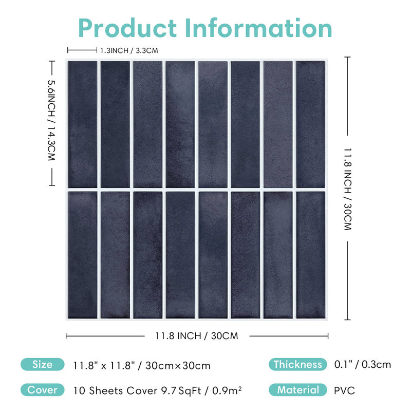 3D Peel and Stick Wall Tile Sample (1 Sheet)