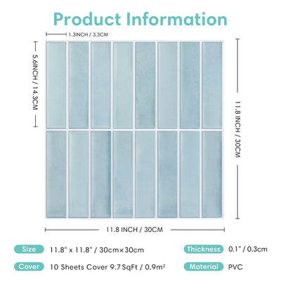 3D Peel and Stick Wall Tile Sample (1 Sheet)