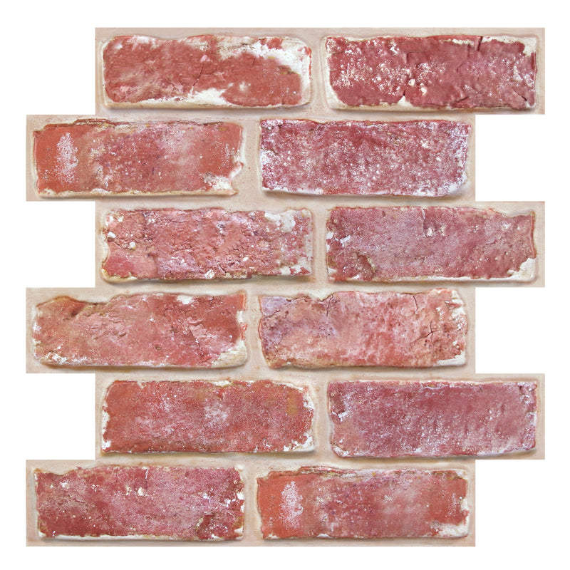 54% off 3D Old Red Rustic Brick Peel and Stick Wall Tile Sale price $27.49 $27.49 Regular price $59.99 $59.99 54% off