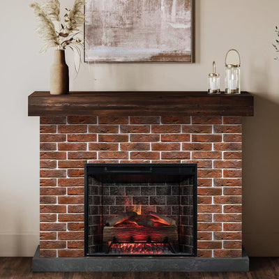 3D Red Brick Wall Panels Peel and Stick -Large Size