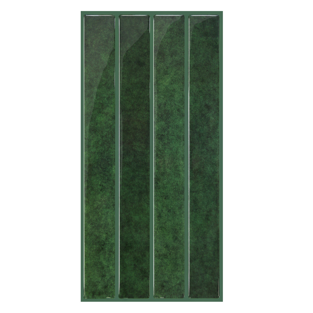 Hunter Green Linear Peel and Stick Backsplash Tile