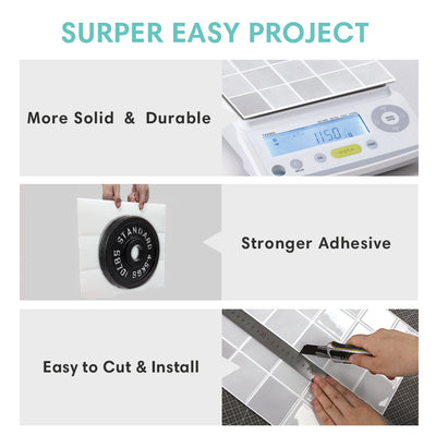 Gray Square Peel and Stick Backsplash Tile - Thicker Design