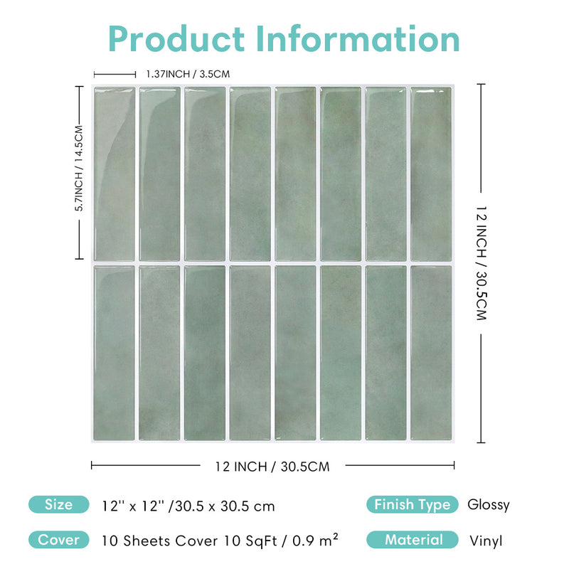Peel and Stick Backsplash Tile Sample (1 Sheet)
