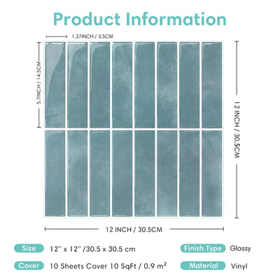 Peel and Stick Backsplash Tile Sample (1 Sheet)