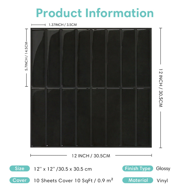 Peel and Stick Backsplash Tile Sample (1 Sheet)