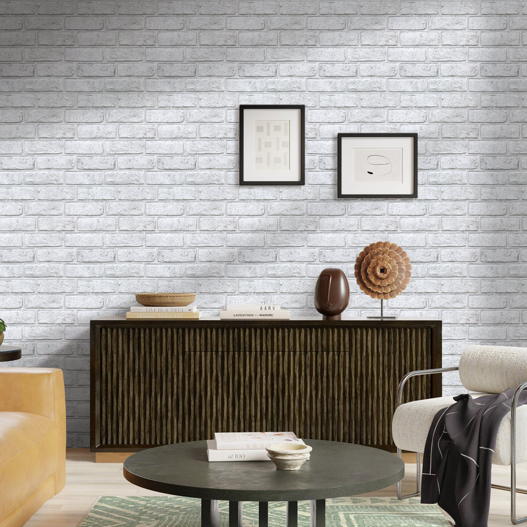 Azulejo de pared autoadhesivo de ladrillo blanco y gris 3D – Commomy, image size:1080x1080