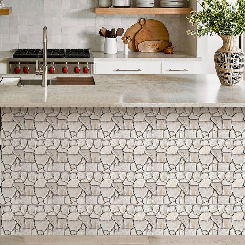 3D Sierra Sand Limestone Peel and Stick Wall Tile