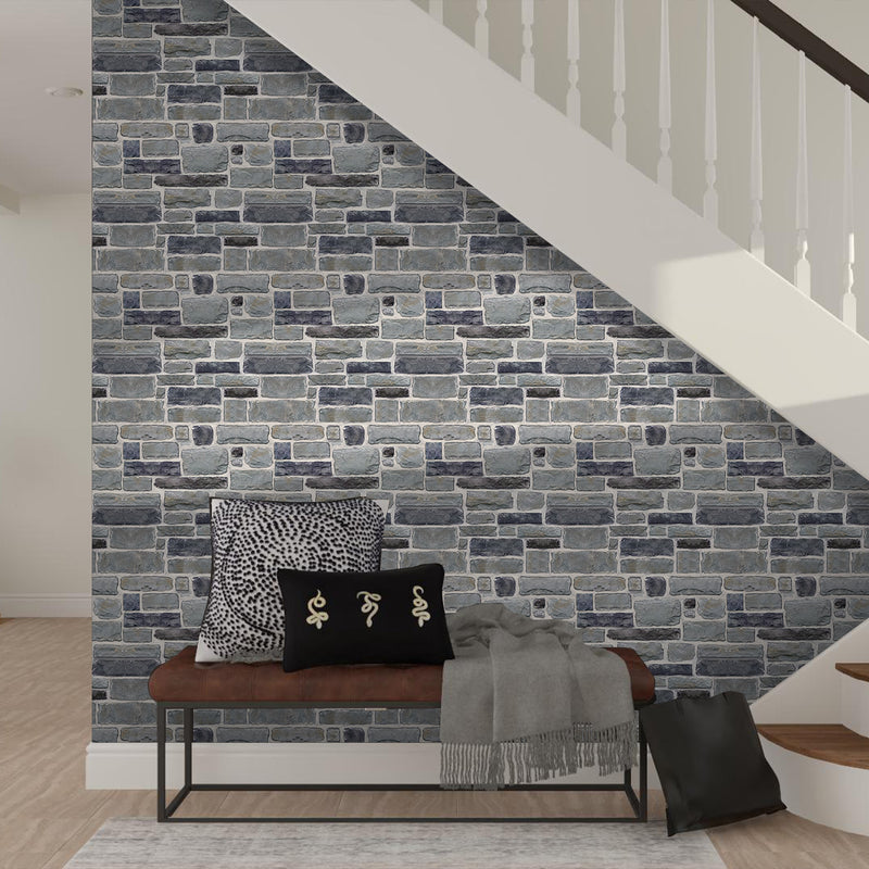 3D Ocean Mist Stone Peel and Stick Wall Tile