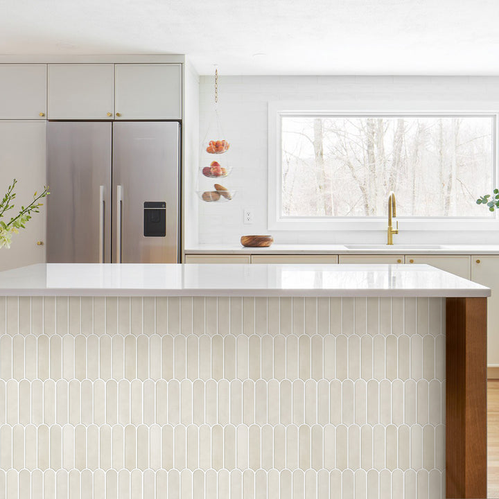 3D Toledo Cream Fish Scale Peel and Stick Wall Tile – Commomy
