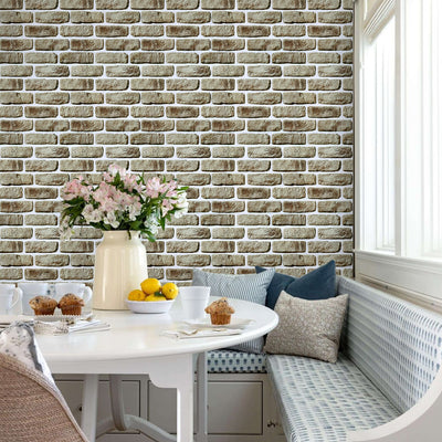 3D Camouflage Yellow Brick Peel and Stick Wall Tile