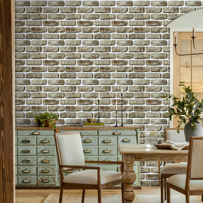 3D Camouflage Yellow Brick Peel and Stick Wall Tile
