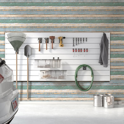 3D Vintage Multicolor Wood Grain Peel and Stick Wall Tile