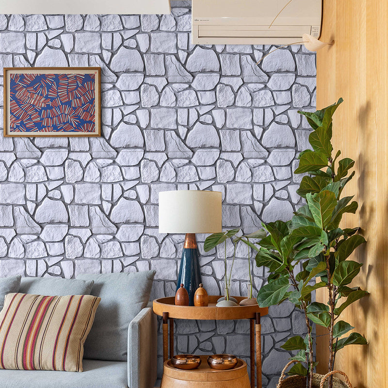 3D Sierra Sand Gray Limestone Peel and Stick Wall Tile