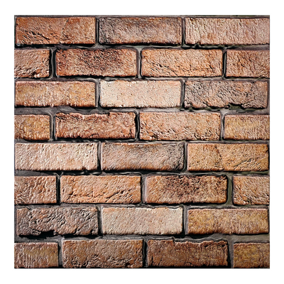 3D Dark Brown Brick Peel and Stick Wall Tile