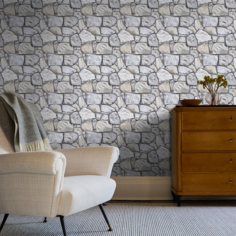 3D Irregular Flagstone Peel and Stick Wall Tile