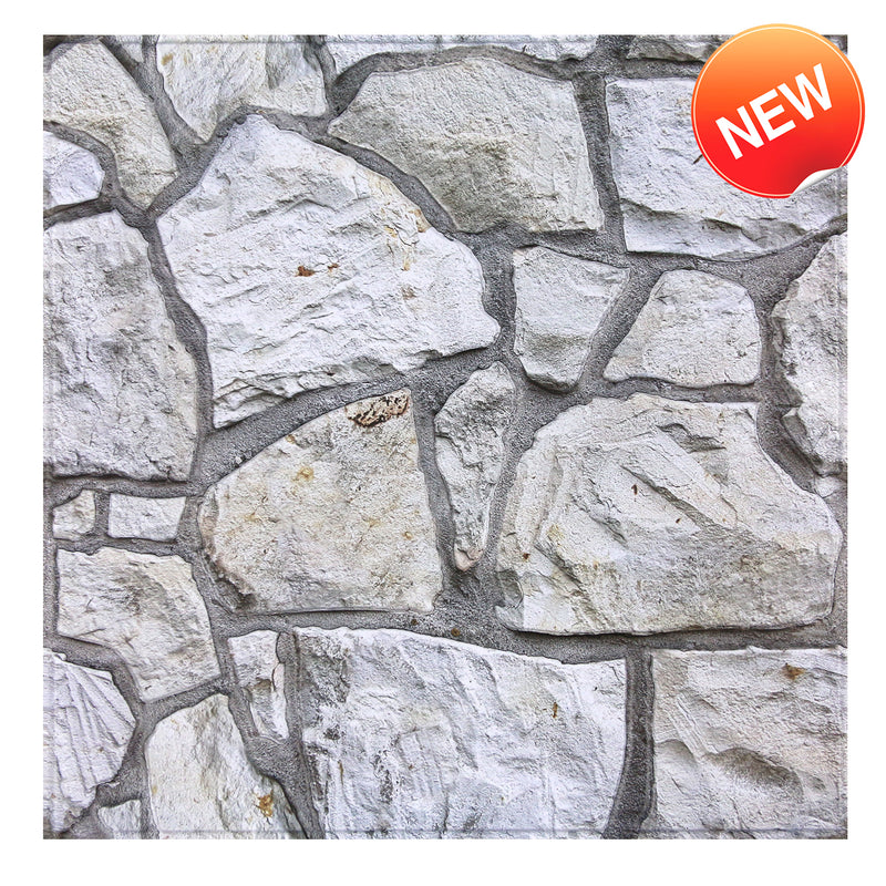 3D Irregular Flagstone Peel and Stick Wall Tile