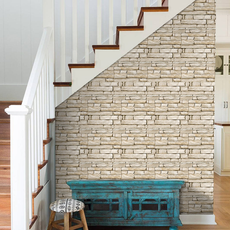 3D Stacked Stone Peel and Stick Wall Tile – Commomy