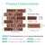 3D Peel and Stick Wall Tile Sample (1 Sheet)