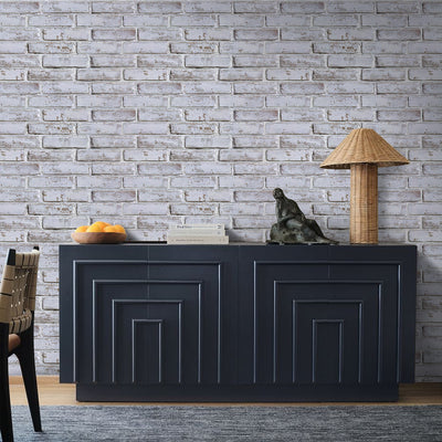 3D White and Gray Brick Wall Panels Peel and Stick -Large Size