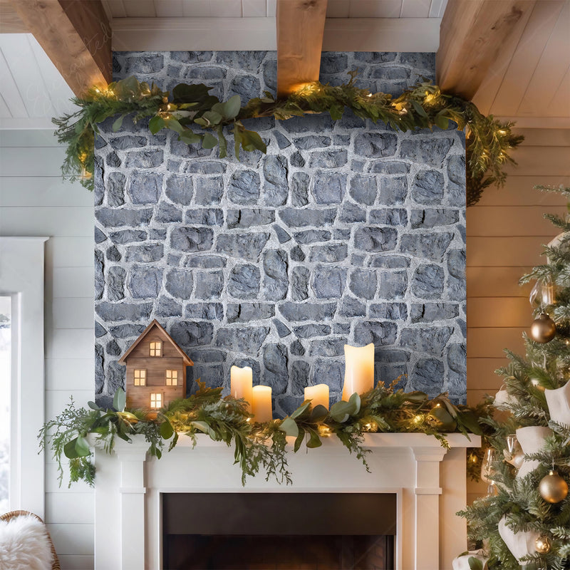 3D Retro Faux Stone Wall Panels Peel and Stick -Large Size