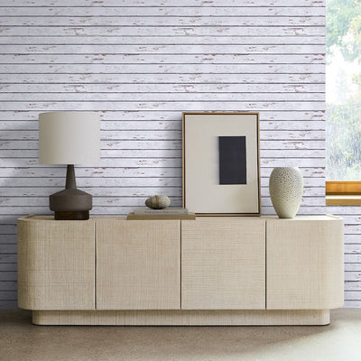 3D White Wood Grain Wall Panels Peel and Stick -Large Size